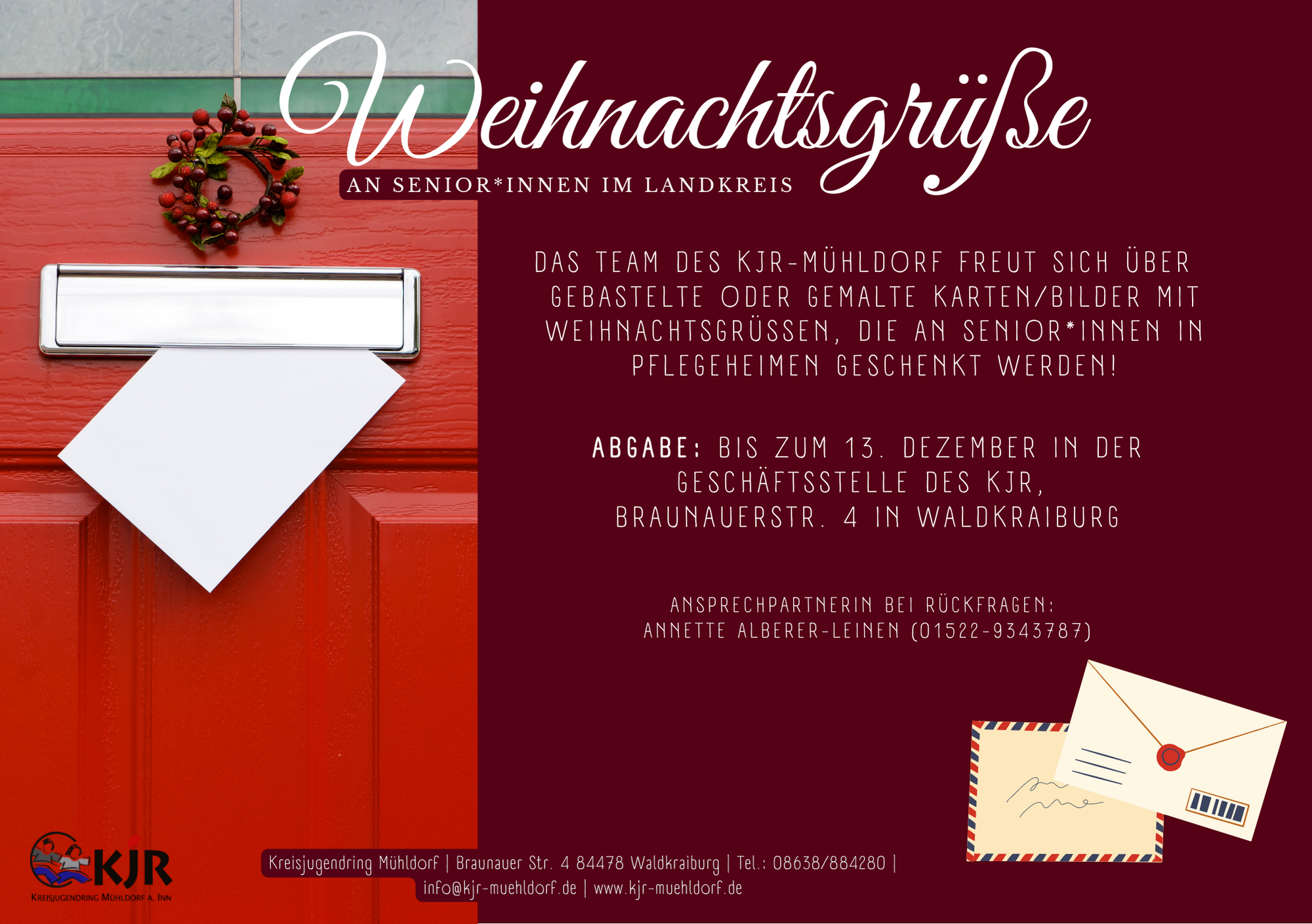 KJR Kreativaktion für Kinder und Jugendliche Weihnachtsgrüße an